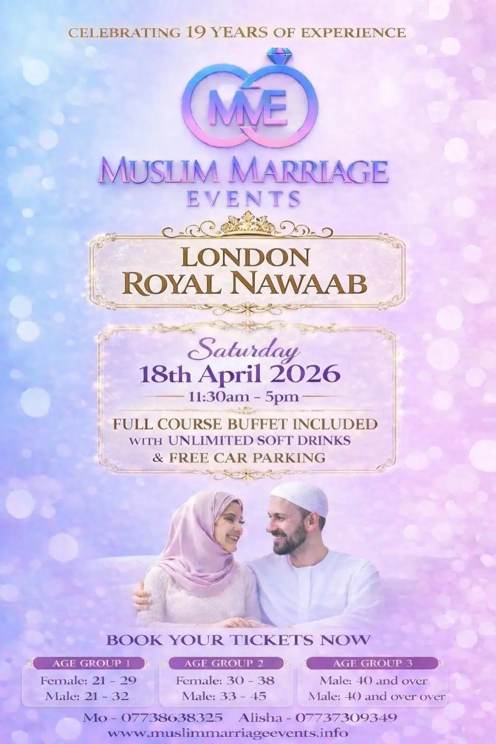 Muslim Marriage Events London - Saturday 18th April 2026 at Royal Nawaab, Hoover Building 7, Western Avenue, Perivale, London, UB6 8DB